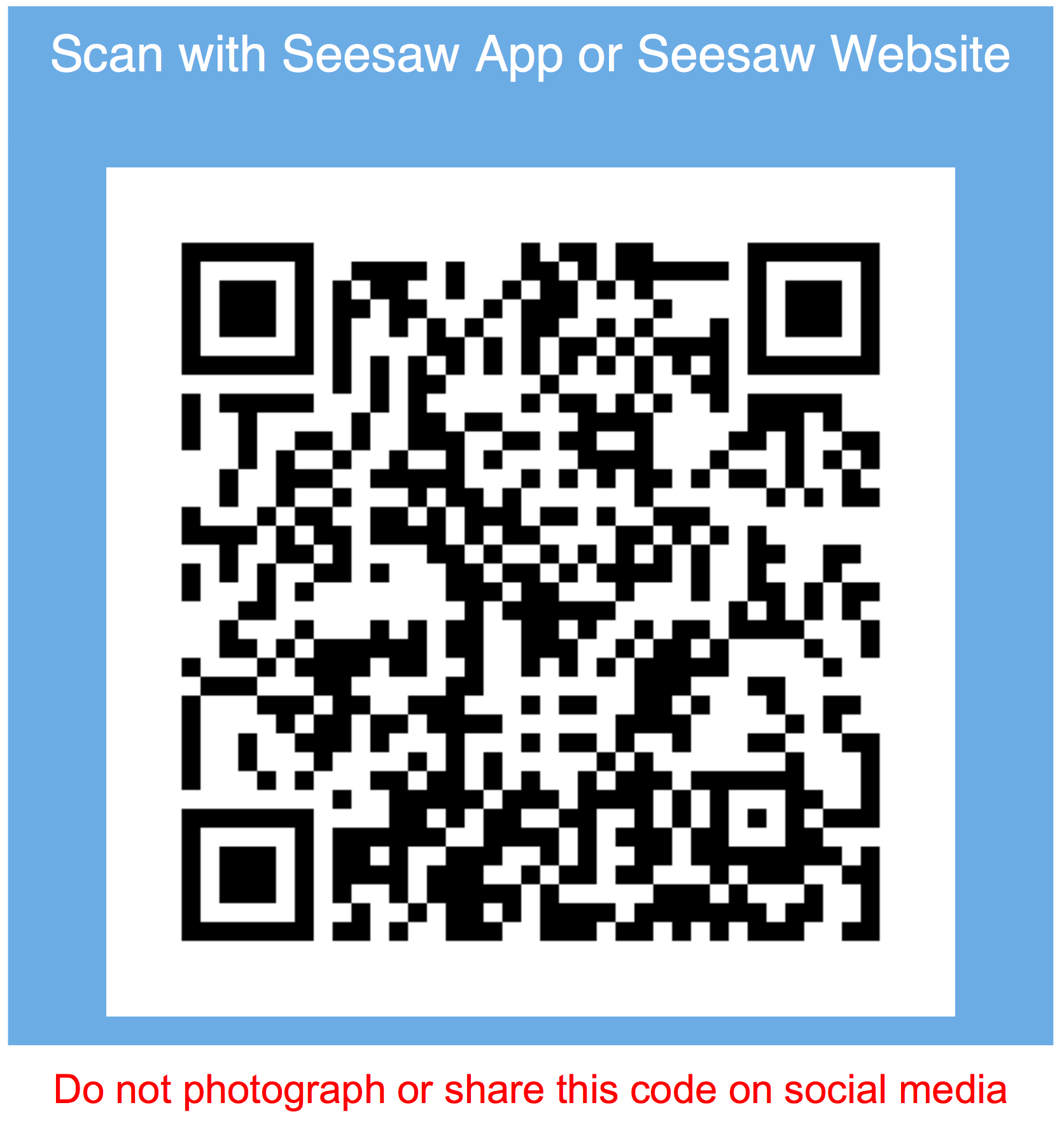 Seesaw QR